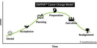 DAPPER - Stages Of Career Change Model - Chart