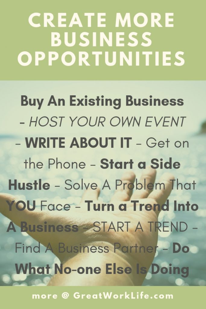 How to Create More Business Opportunities - Infographic