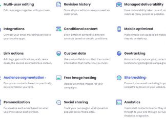 Table of Key ActiveCampaign Features
