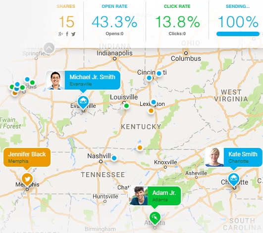 GetResponse Global View Email Marketing Reporting