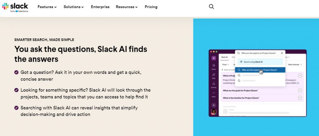 Slack's AI powered Collaboration